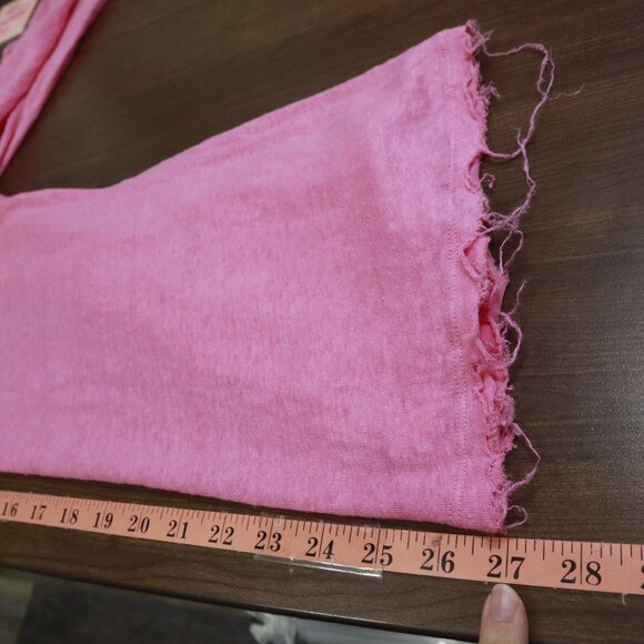 Elan Linen Top Womens S Bubblegum Pink Girly Elevated Basic Preppy Barbie Staple - Picture 14 of 16